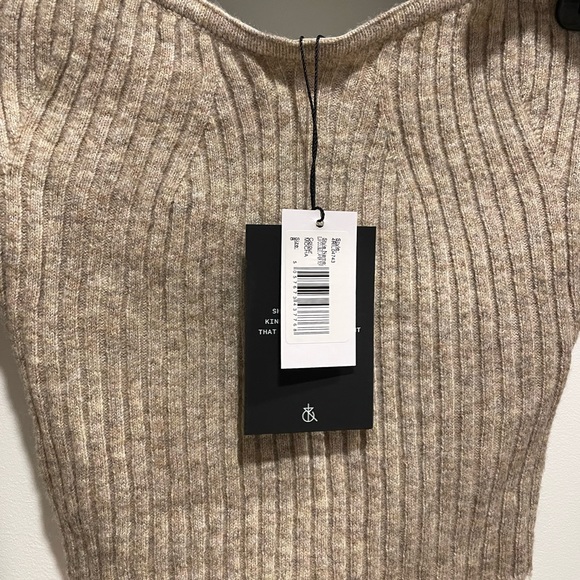 4TH & RECKLESS Elm Cutout Funnel Neck Sweater - Picture 6 of 6